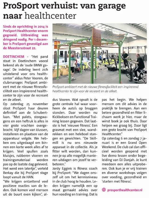 Van garage naar healthcenter