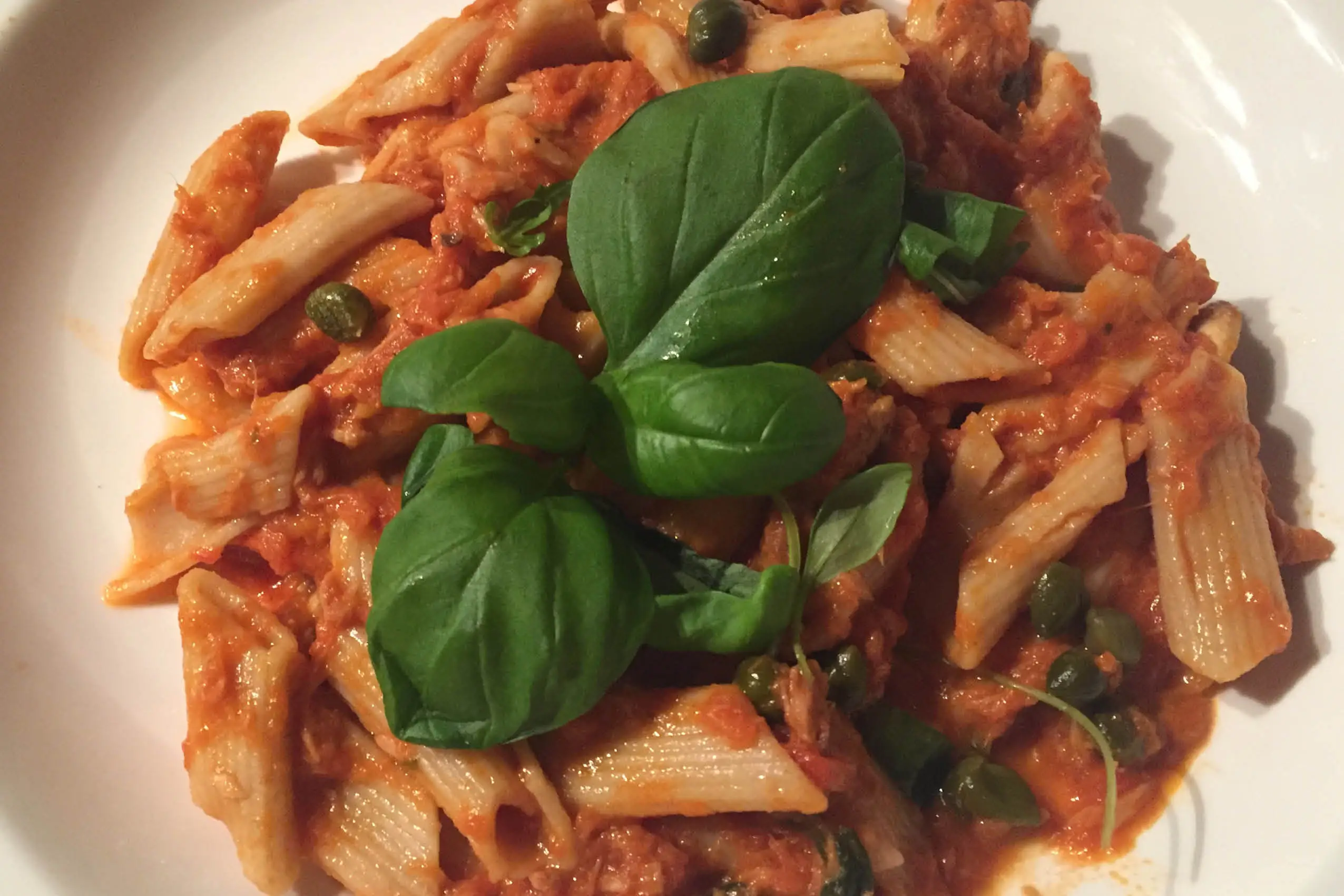 Eiwitrijke pasta met tonijn